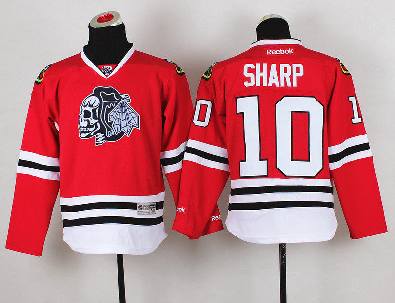 Sharp Chicago Blackhawks red jersey