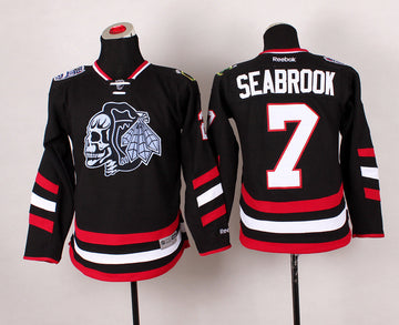 Seabrook Chicago Blackhawks black jersey