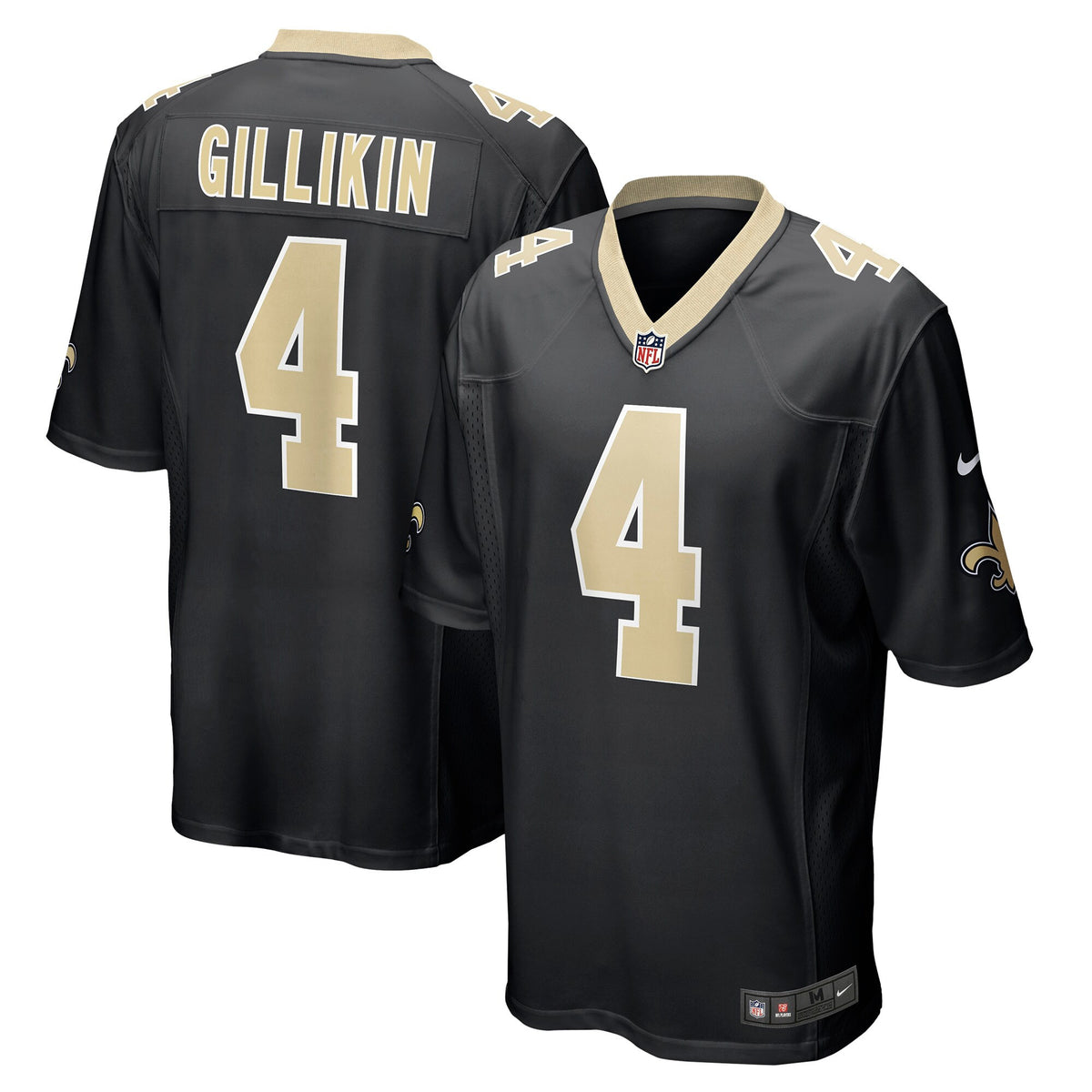 Blake Gilikin New Orleans Saints black Game jersey