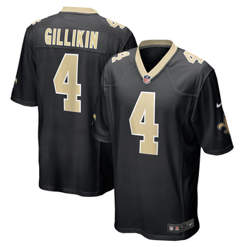 Blake Gilikin New Orleans Saints black Game jersey