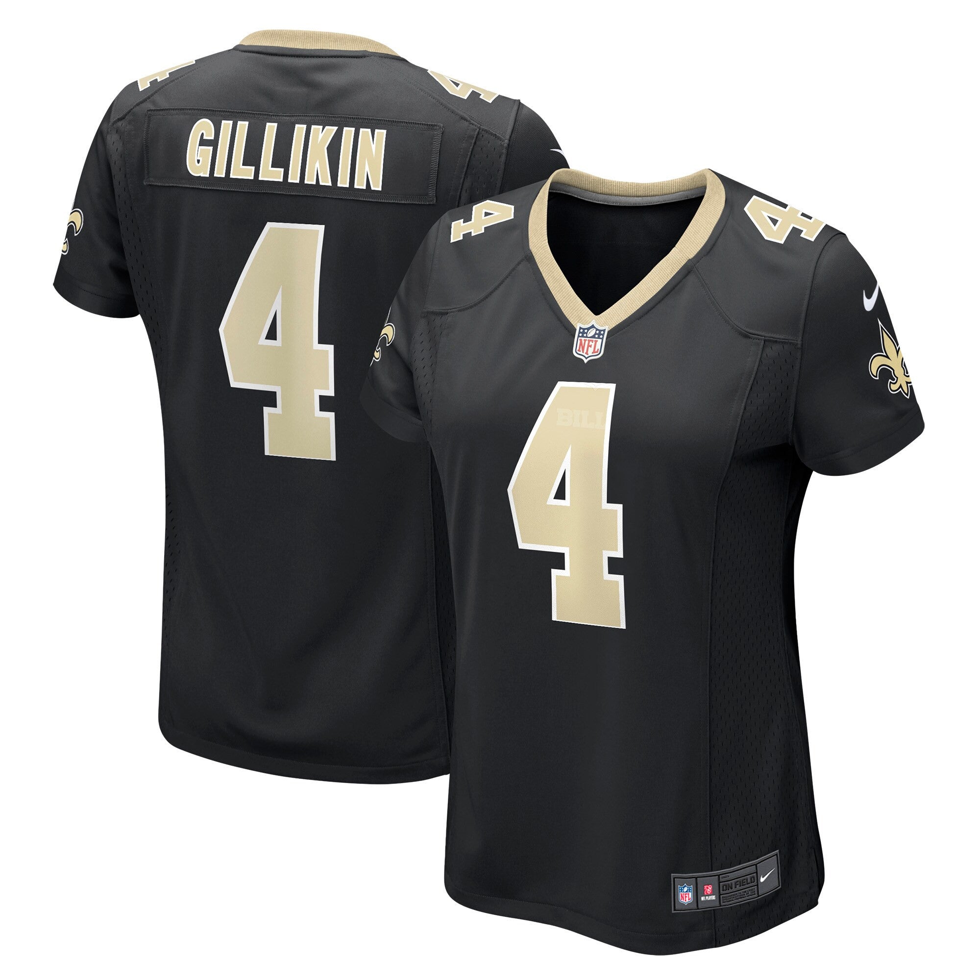 Blake Gillikin New Orleans Saints black Game jersey