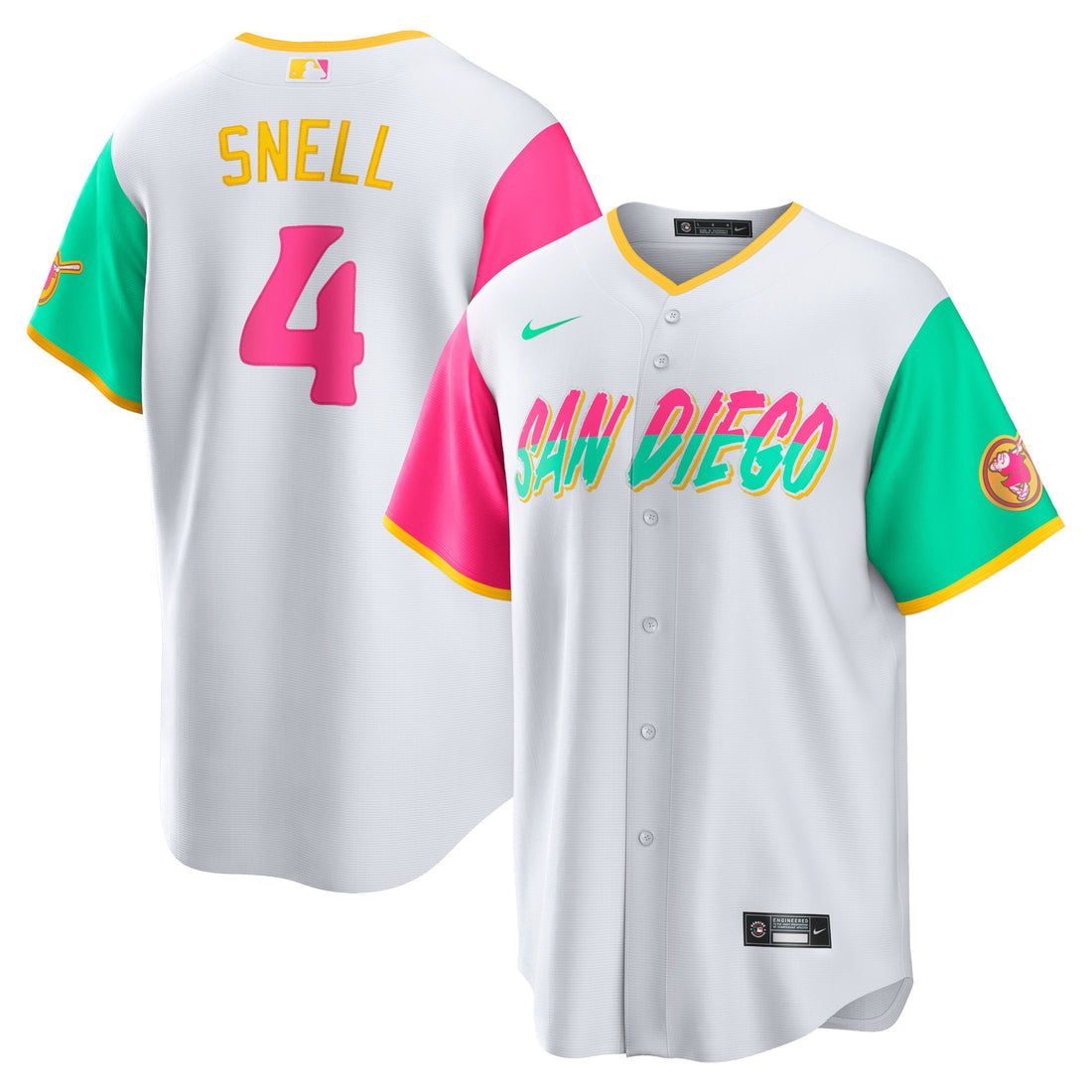 Blake Snell San Diego Padres white City Connect jersey