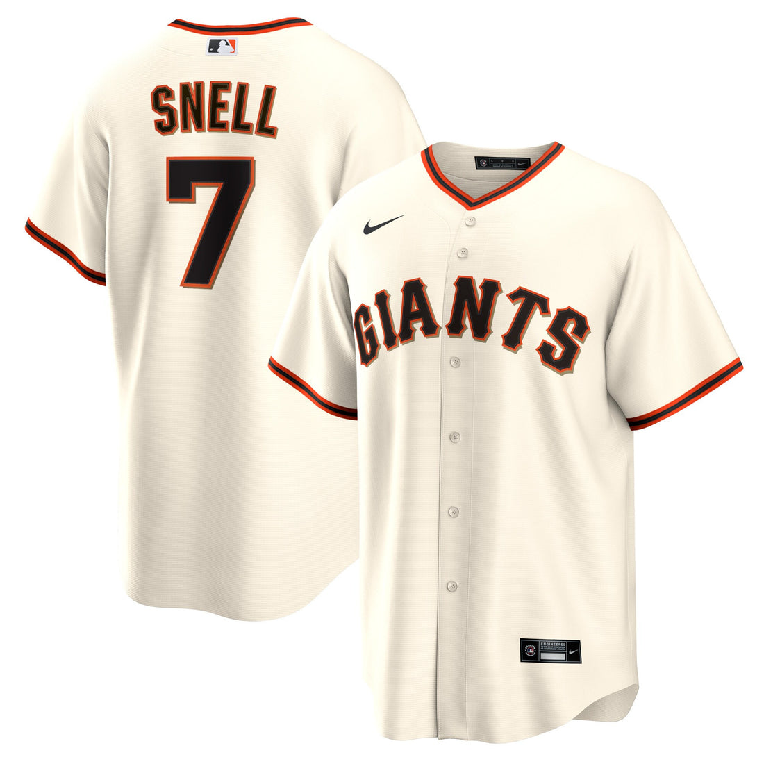 Blake Snell San Francisco Giants cream Home jersey