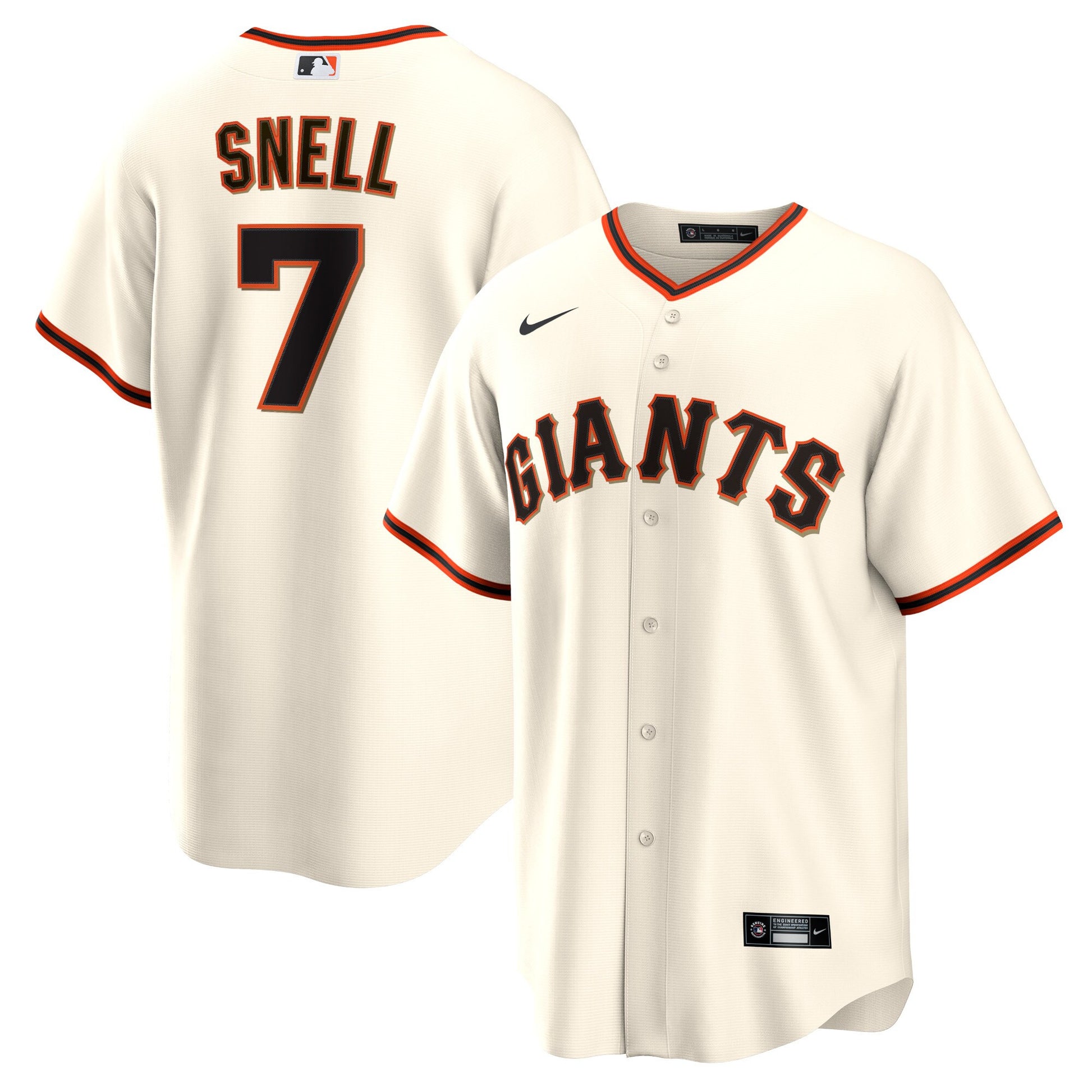 Blake Snell San Francisco Giants cream Home jersey