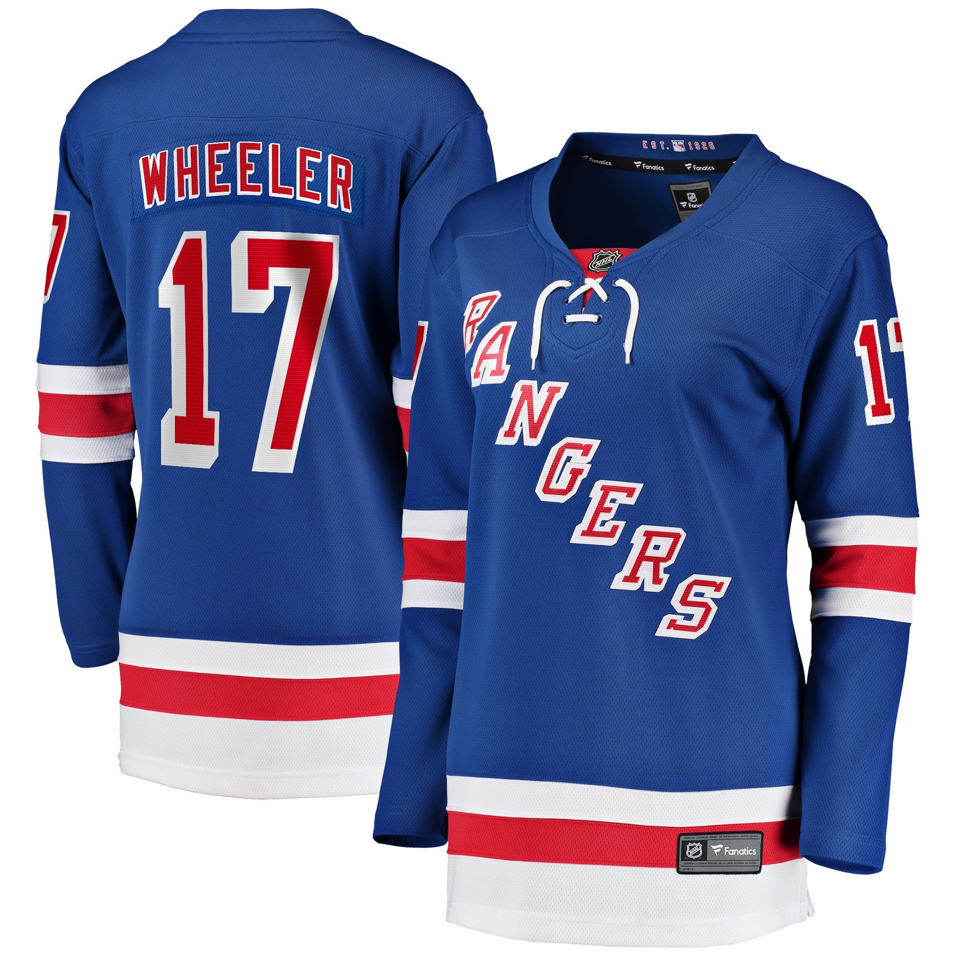 Blake Wheeler New York Rangers blue Home jersey