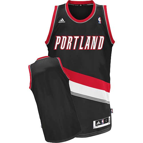 Custom Portland Trail Blazers black jersey