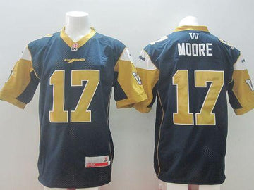 Nick Moore Winnipeg Blue Bombers navy jersey