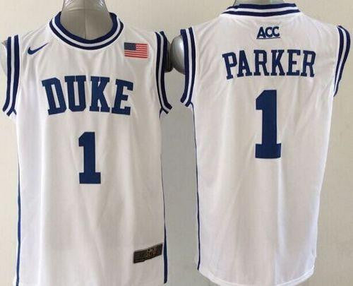 Jabari Parker Duke Blue Devils white jersey