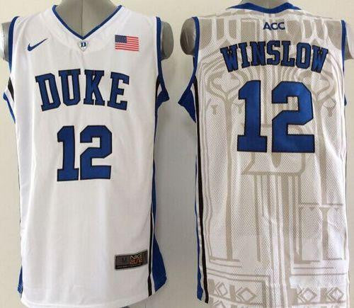 Justise Winslow Duke Blue Devils white jersey