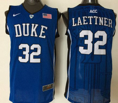 Christian Laettner Duke Blue Devils blue jersey