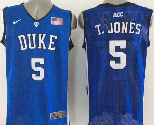 Tyus Jones Duke Blue Devils royal jersey
