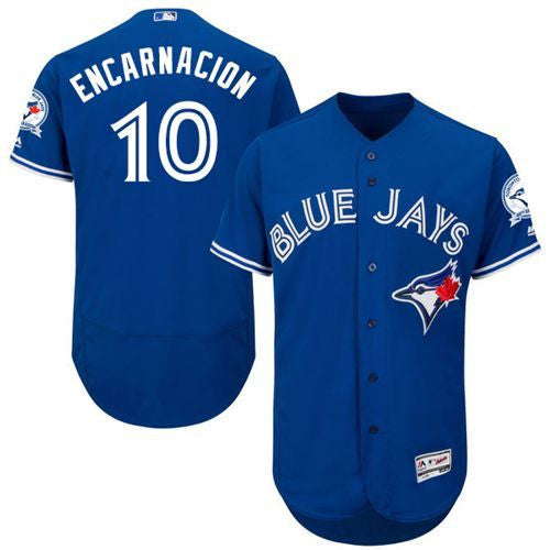 Edwin Encarnacion Toronto Blue Jays blue Authentic jersey