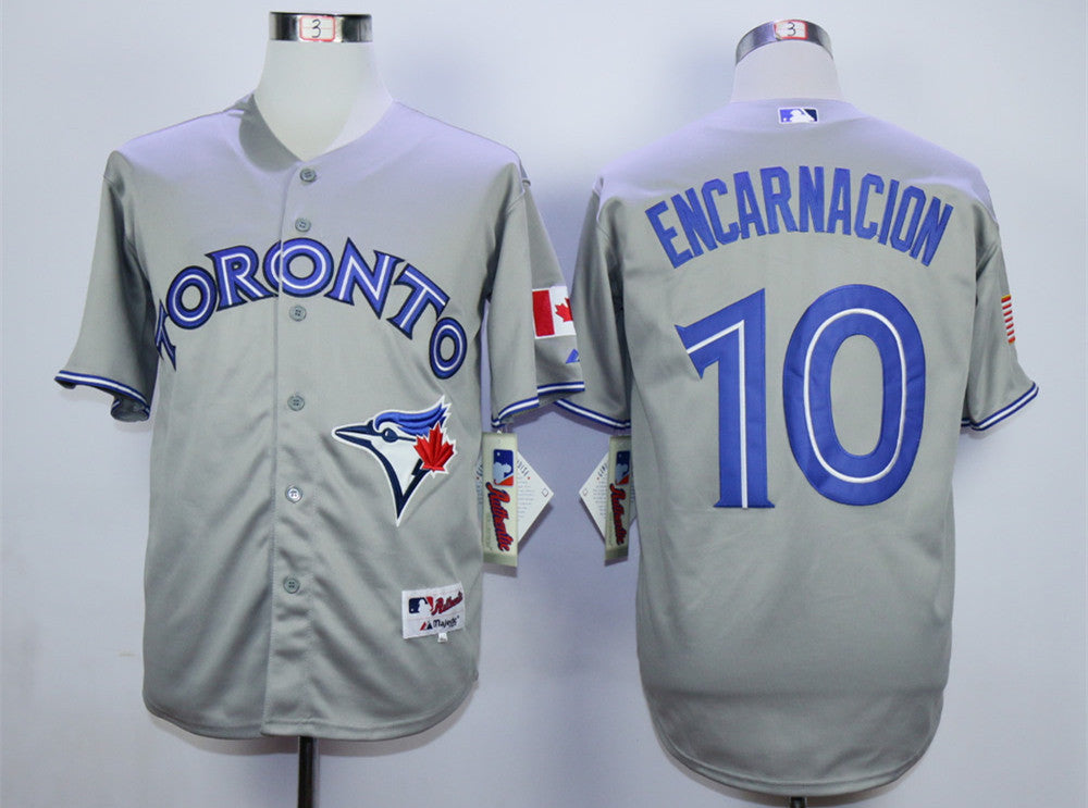 Edwin Encarnacion Toronto Blue Jays grey jersey