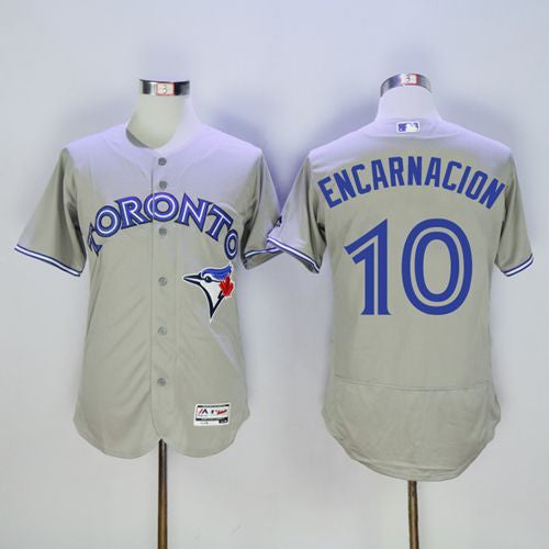 Edwin Encarnacion Toronto Blue Jays grey Authentic jersey