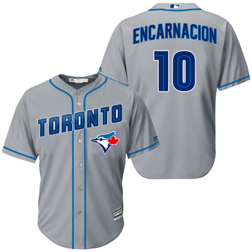 Edwin Encarnacion Toronto Blue Jays grey jersey