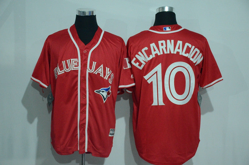 Edwin Encarnacion Toronto Blue Jays red Alternate jersey