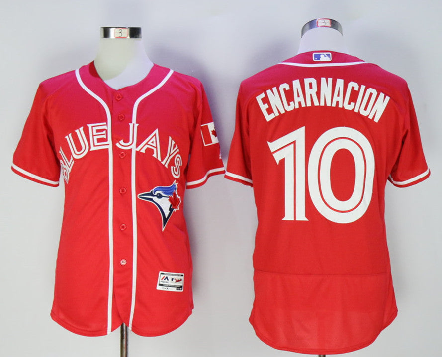 Edwin Encarnacion Toronto Blue Jays red Alternate jersey