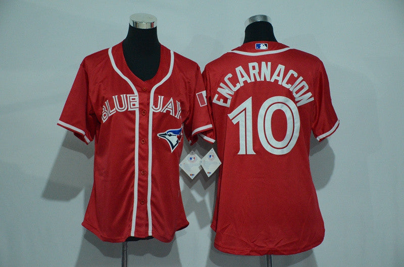 Edwin Encarnacion Toronto Blue Jays red Alternate jersey