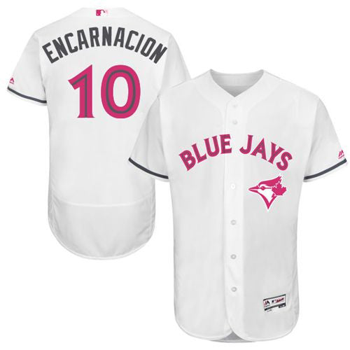 Edwin Encarnacion Toronto Blue Jays white Authentic jersey