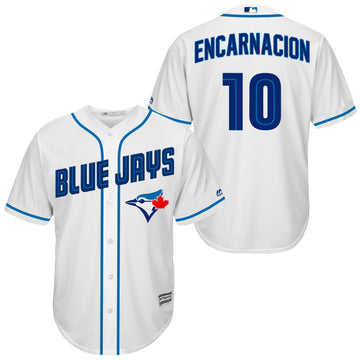 Edwin Encarnacion Toronto Blue Jays white jersey