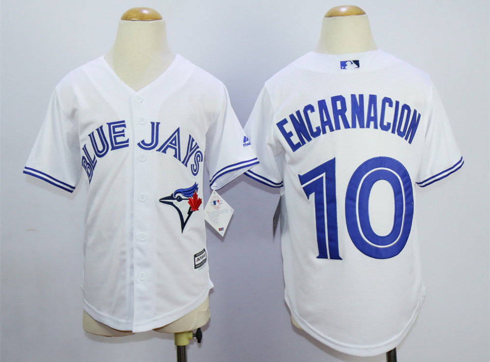 Edwin Encarnacion Toronto Blue Jays white jersey