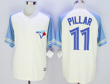 Kevin Pillar Toronto Blue Jays cream jersey