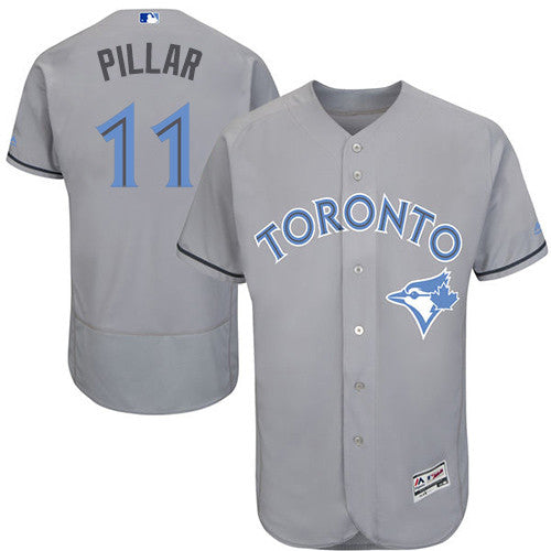 Kevin Pillar Toronto Blue Jays gray jersey