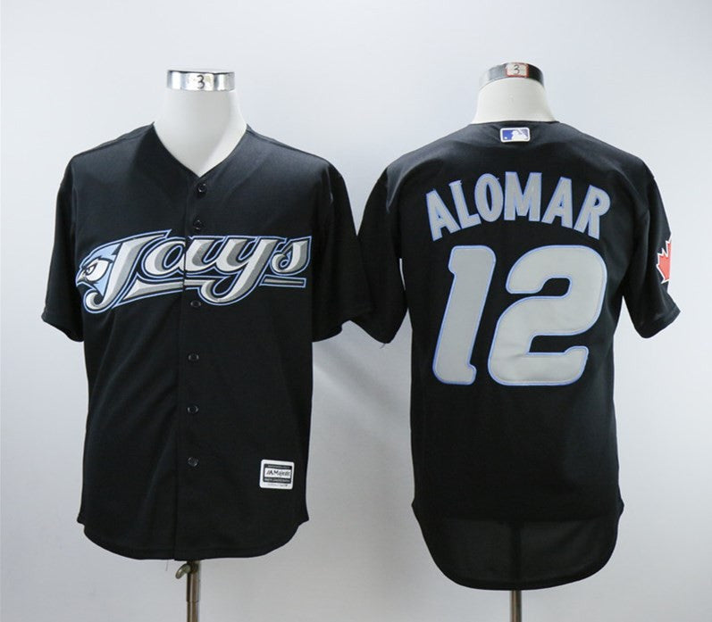 Roberto Alomar Toronto Blue Jays black jersey