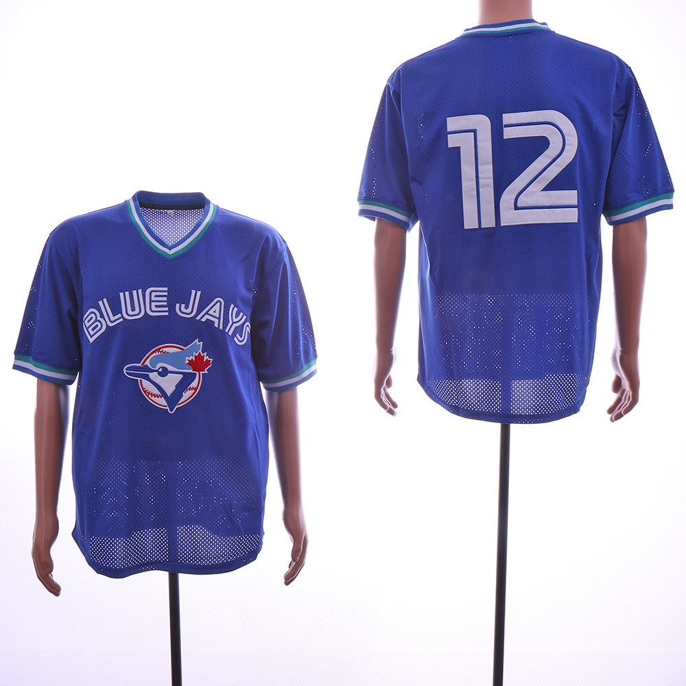 Roberto Alomar Toronto Blue Jays blue Throwback jersey