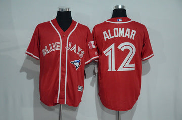 Roberto Alomar Toronto Blue Jays red Alternate jersey