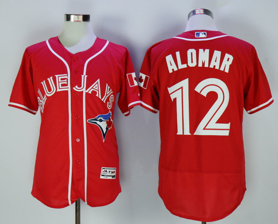 Roberto Alomar Toronto Blue Jays red Alternate jersey