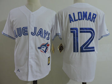 Roberto Alomar Toronto Blue Jays white Cooperstown jersey