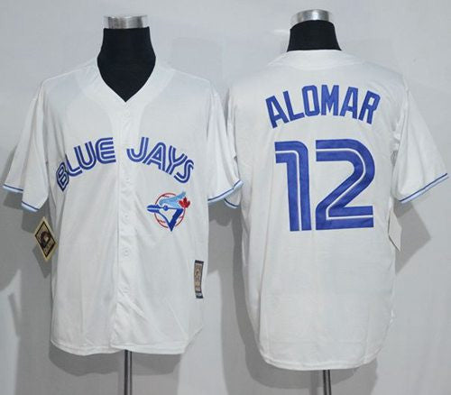 Roberto Alomar Toronto Blue Jays white Throwback jersey