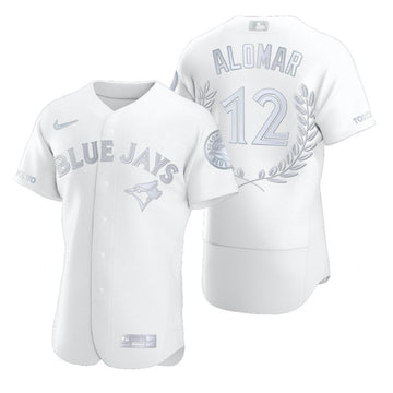 Roberto Alomar Toronto Blue Jays white Fashion jersey
