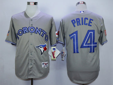 David Price Toronto Blue Jays grey jersey