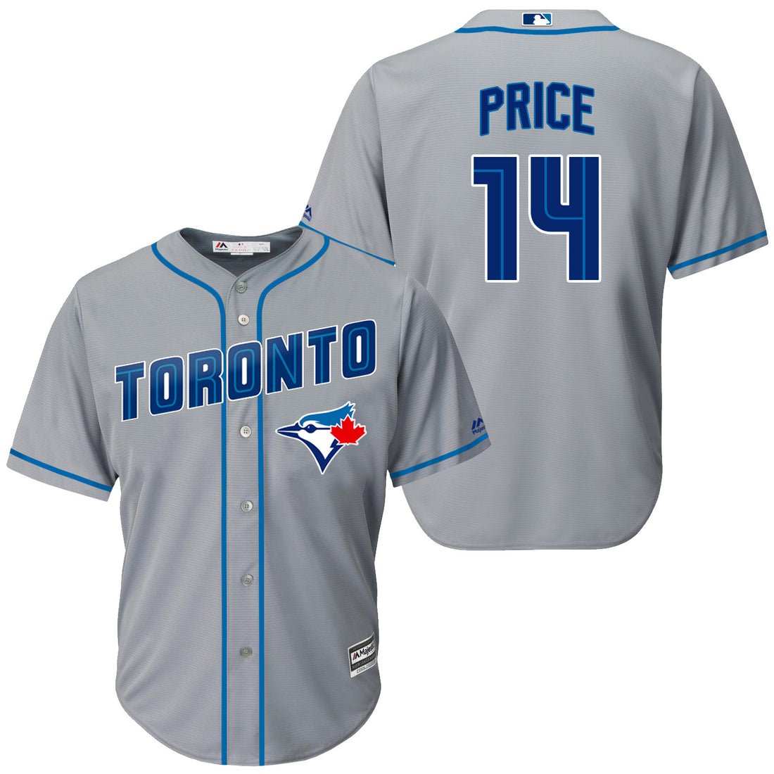 David Price Toronto Blue Jays grey jersey