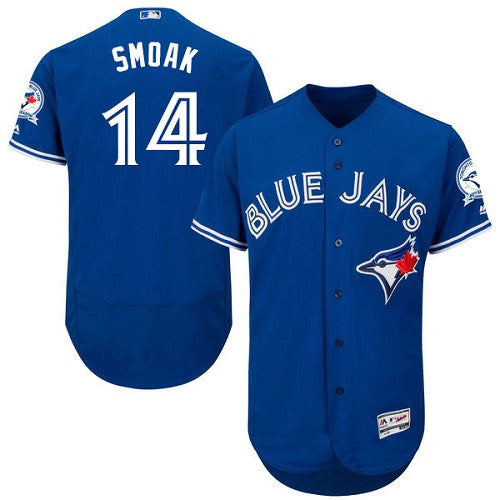 Justin Smoak Toronto Blue Jays blue jersey