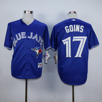 Ryan Goins Toronto Blue Jays blue jersey