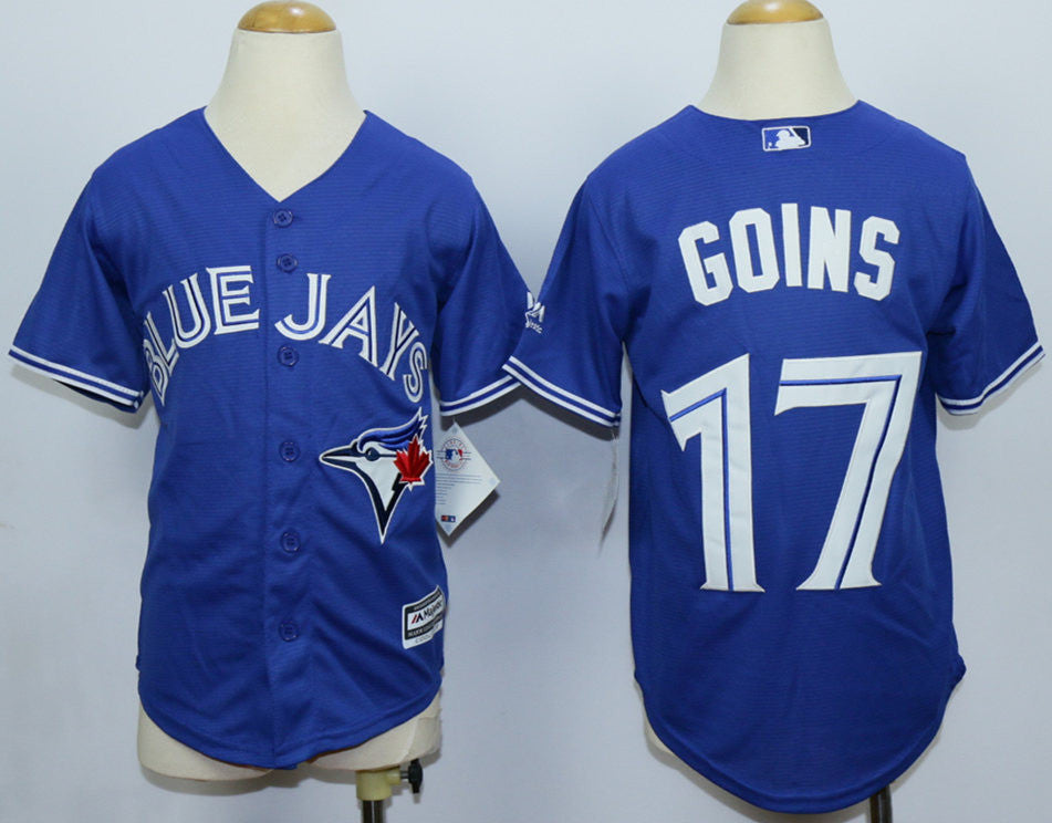 Ryan Goins Toronto Blue Jays blue jersey