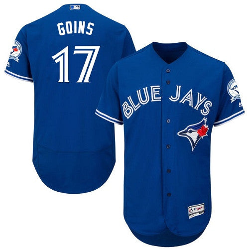 Ryan Goins Toronto Blue Jays blue jersey