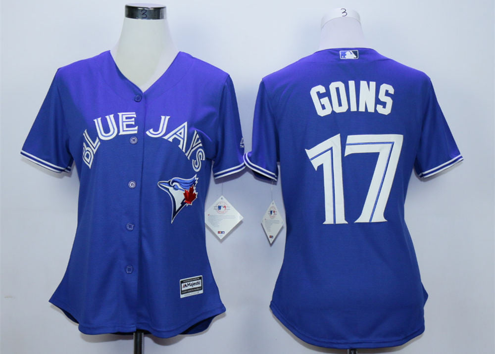 Ryan Goins Toronto Blue Jays blue jersey