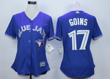 Ryan Goins Toronto Blue Jays blue jersey