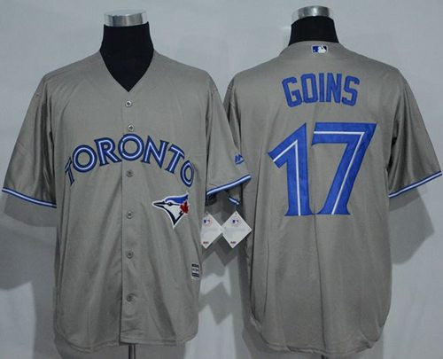 Ryan Goins Toronto Blue Jays grey jersey