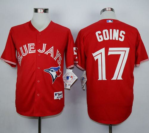Ryan Goins Toronto Blue Jays red jersey