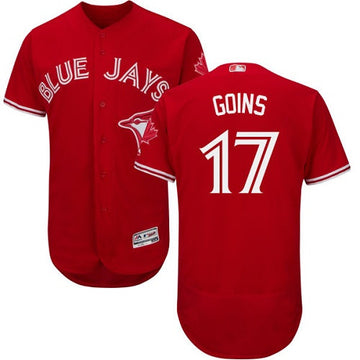 Ryan Goins Toronto Blue Jays red jersey