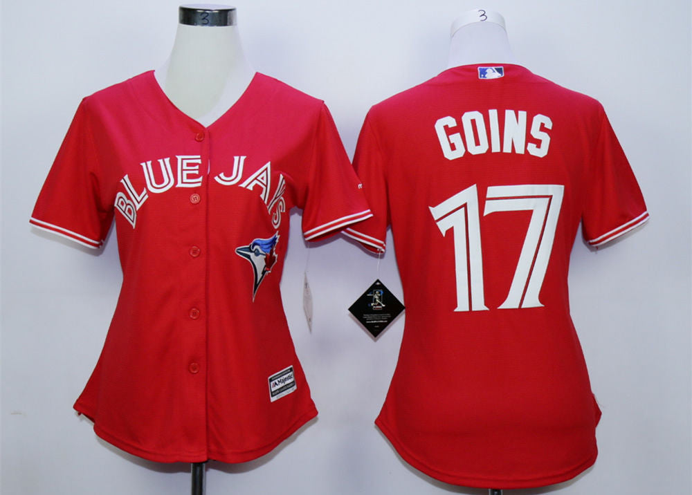 Ryan Goins Toronto Blue Jays red jersey