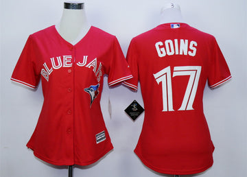 Ryan Goins Toronto Blue Jays red jersey