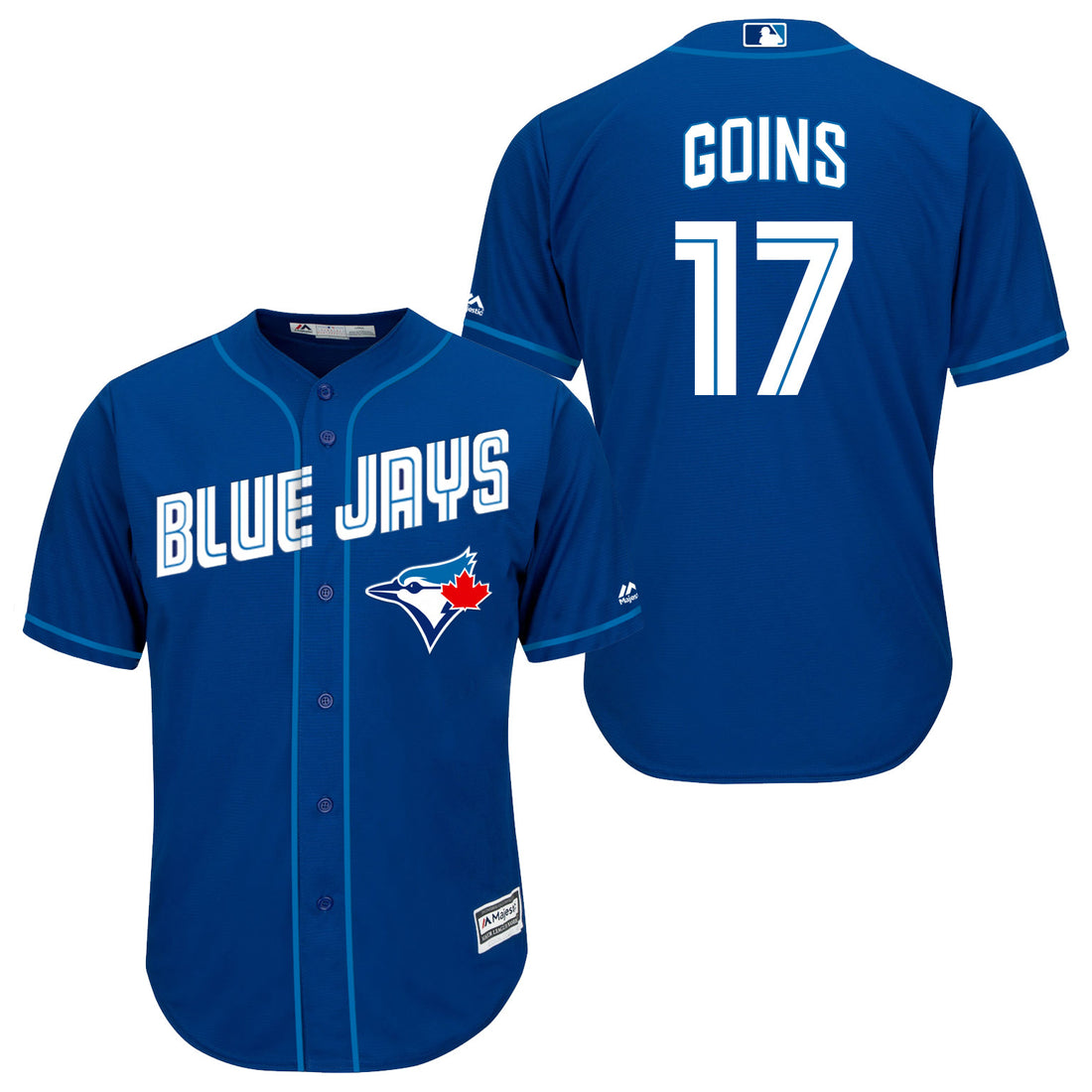 Ryan Goins Toronto Blue Jays royal jersey