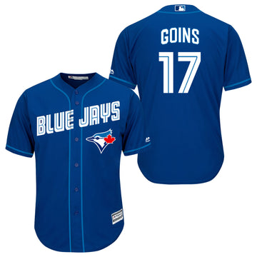 Ryan Goins Toronto Blue Jays royal jersey
