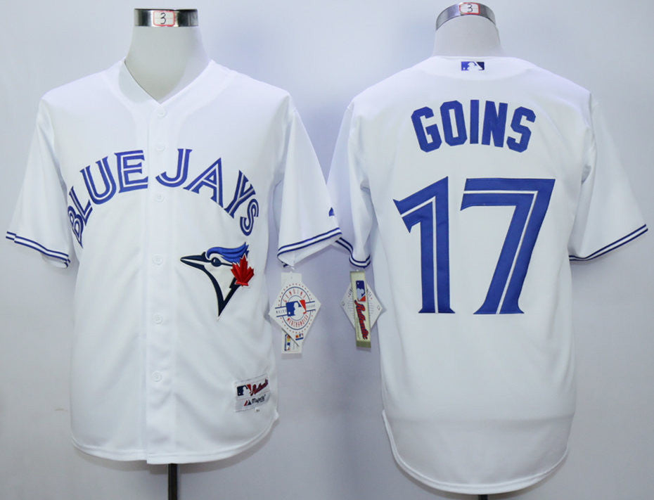 Ryan Goins Toronto Blue Jays white jersey